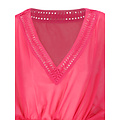 Sarlini Sarlini Dames Tuniek Strandjurk Polyester Chiffon Effen Fuchsia Felroze