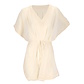 Sarlini Sarlini Ladies Tunic Beach Dress Polyester Chiffon Solid Off-White