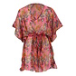 Sarlini Sarlini Ladies Tunic Beach Dress Polyester Kaftan Print Pink