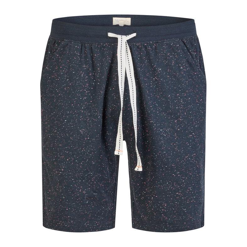 Phil & Co Phil & Co Men's Short Pajama Short Pajama Set Orange/Dark Blue Dotted