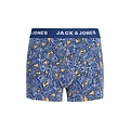 Jack & Jones Junior Jack & Jones Junior Boys Boxers Trunks JACKEVIN 3-Pack Striped/Flower Print Dark Blue