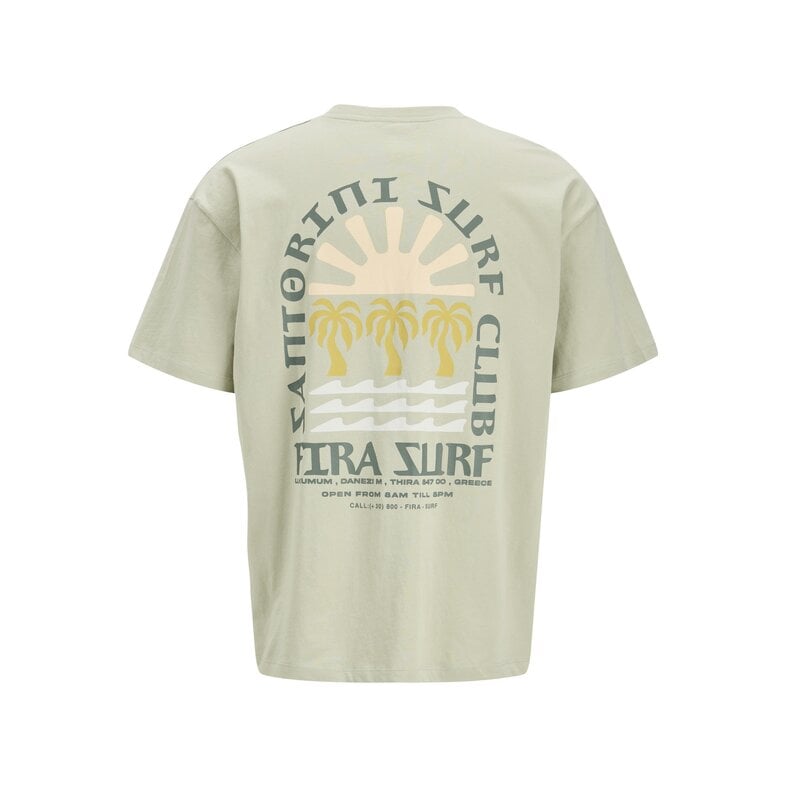 Jack & Jones Jack & Jones Men's Surf Backprint T-Shirt JORSURF Green