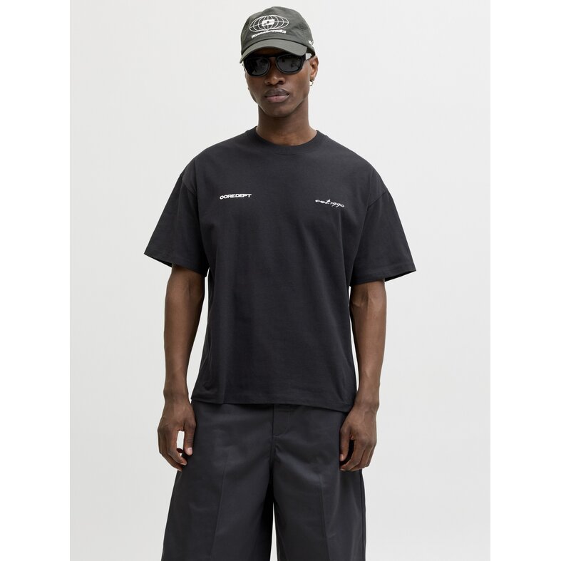 Jack & Jones Jack & Jones Men's Chrome Backprint T-Shirt JCOBIARRITZ Black