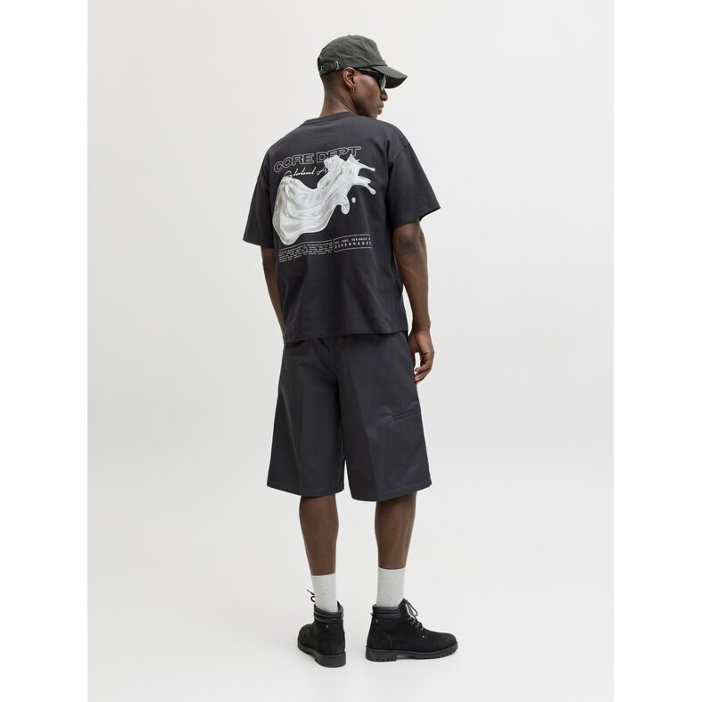 Jack & Jones Jack & Jones Men's Chrome Backprint T-Shirt JCOBIARRITZ Black