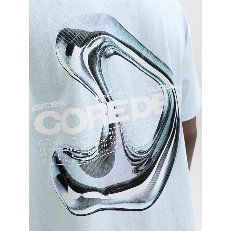Jack & Jones Jack & Jones Men's Chrome Backprint T-Shirt JCOBIARRITZ Light Blue