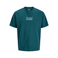 Jack & Jones JJ REBEL Heren Backprint T-shirt JREBCHRISTIAN Teal