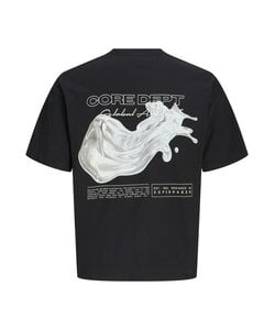 Jack & Jones Men's Chrome Backprint T-Shirt JCOBIARRITZ Black