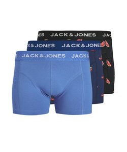 Jack & Jones Men's Boxer Shorts Trunks JACTHOR Fruit Print 3-Pack Cherry/Watermelon