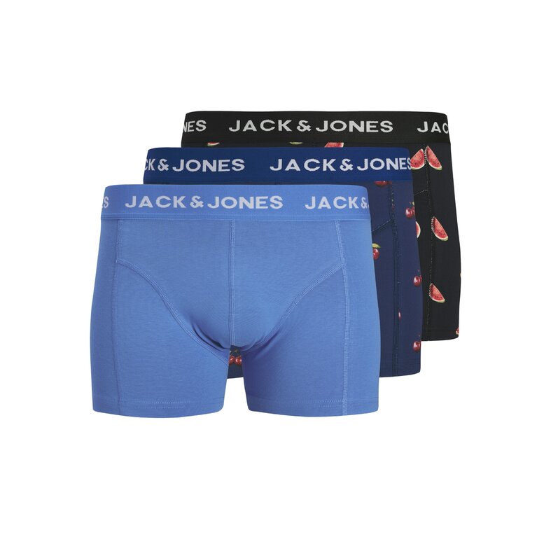 Jack & Jones Jack & Jones Men's Boxer Shorts Trunks JACTHOR Fruit Print 3-Pack Cherry/Watermelon