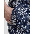 Jack & Jones Jack & Jones Heren Plus Size Zwemshort JPSTMAUI SHELL Geblokt/Gebloemd Donkerblauw/Wit