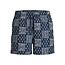 Jack & Jones Jack & Jones Men's Plus Size Swim Short JPSTMAUI SHELL Blocked/Floral Dark Blue/White