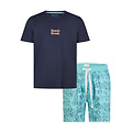 Phil & Co Phil & Co Men's Short Pajama Short Pajama Set Blue Floral