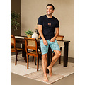 Phil & Co Phil & Co Men's Short Pajama Short Pajama Set Blue Floral