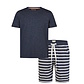 Phil & Co Phil & Co Men's Short Pajama Short Pajama Set Blue Mixed/Striped