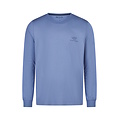 Phil & Co Phil & Co Heren Pyjamashirt Lange Mouw Blauw
