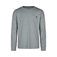 Phil & Co Phil & Co Heren Pyjamashirt Lange Mouw Grijs