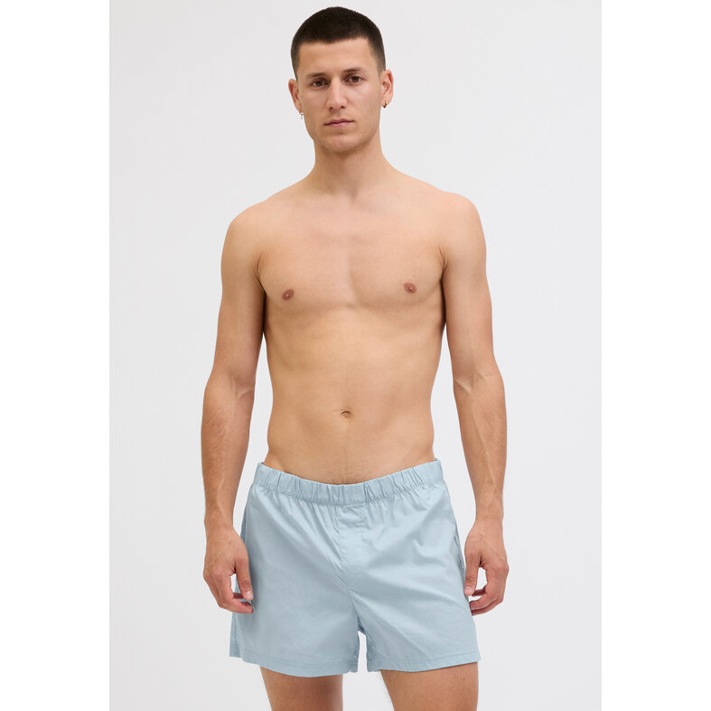 Jack & Jones Jack & Jones Heren Wijde Boxershorts Geweven Katoen JACMILANO 3-Pack Lichtblauw