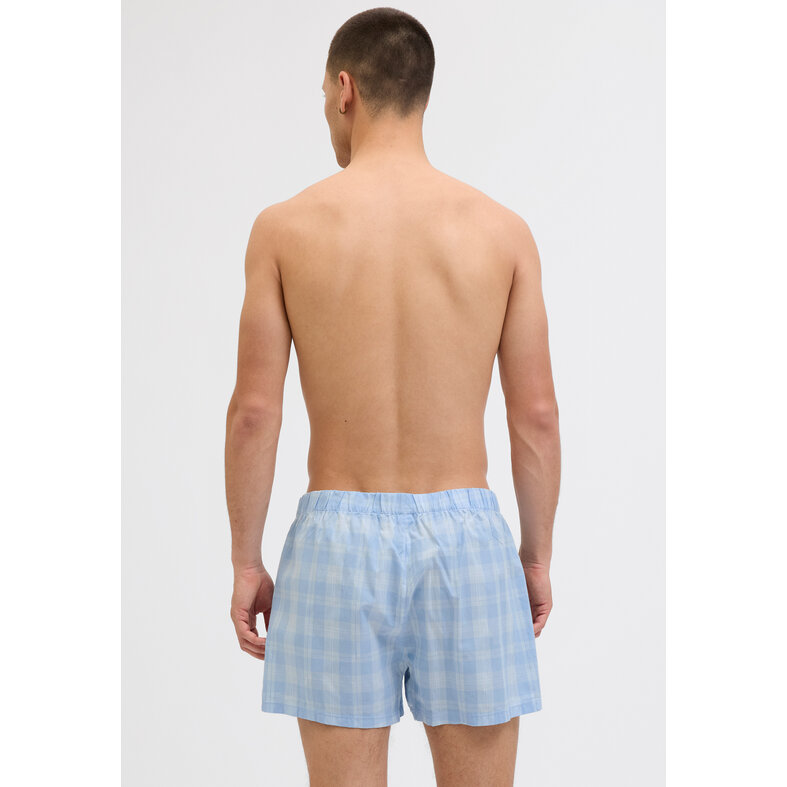 Jack & Jones Jack & Jones Heren Wijde Boxershorts Geweven Katoen JACMILANO 3-Pack Lichtblauw