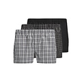Jack & Jones Jack & Jones Men's Wide Boxer Shorts Woven Cotton JACMILANO 3-Pack Gray/Black