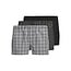 Jack & Jones Jack & Jones Men's Wide Boxer Shorts Woven Cotton JACMILANO 3-Pack Gray/Black