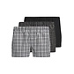 Jack & Jones Jack & Jones Heren Wijde Boxershorts Geweven Katoen JACMILANO 3-Pack Grijs/Zwart