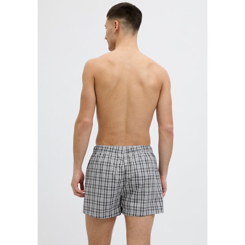 Jack & Jones Jack & Jones Heren Wijde Boxershorts Geweven Katoen JACMILANO 3-Pack Grijs/Zwart