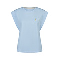 By Louise By Louise Dames Capri Pyjama Set Driekwart Kapmouw Blauw Gestipt