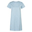 By Louise By Louise Dames Lang Nachthemd Korte Mouw Blauw Hartjes