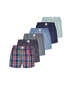 Phil & Co Wide Boxer Shorts Men 6-Pack Multicolor D715