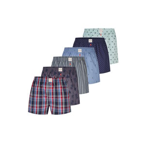 Phil & Co Wide Boxer Shorts Men 6-Pack Multicolor D715