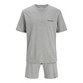Jack & Jones Jack & Jones Heren Korte Shortama Pyjamaset JACEVEREST Grijs