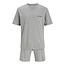 Jack & Jones Jack & Jones Heren Korte Shortama Pyjamaset JACEVEREST Grijs
