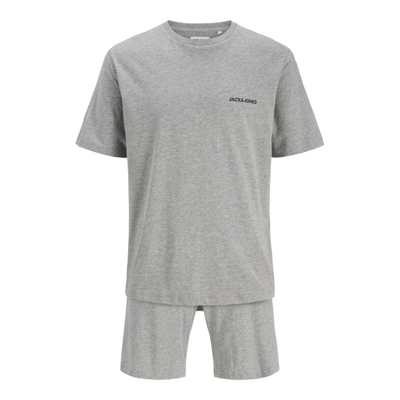 Jack & Jones Jack & Jones Heren Korte Shortama Pyjamaset JACEVEREST Grijs