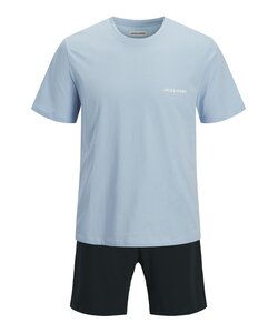 Jack & Jones Heren Korte Shortama Pyjamaset JACEVEREST Lichtblauw/Donkerblauw