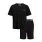 Jack & Jones Jack & Jones Men's Short Shortama Pyjama Set JACEVEREST Black