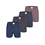 Phil & Co Phil & Co Heren Wijde Boxershorts Mulitpack 4-Pack Blauw
