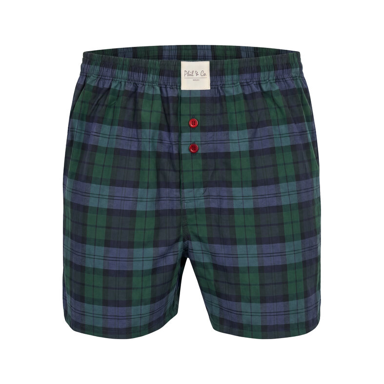 Phil & Co Phil & Co Men's Loose-Fit Boxer Shorts 4-Pack Checkered