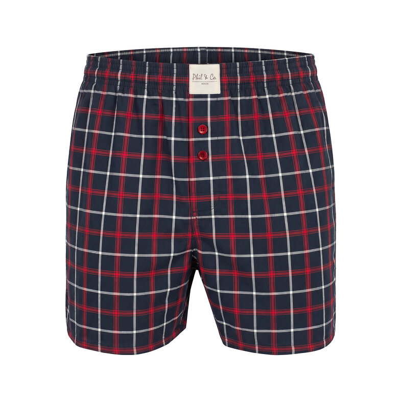 Phil & Co Phil & Co Men's Loose-Fit Boxer Shorts 4-Pack Checkered