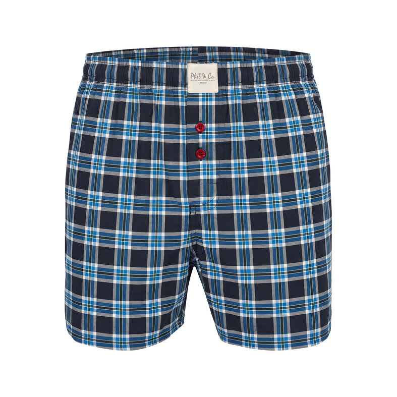 Phil & Co Phil & Co Men's Loose-Fit Boxer Shorts 4-Pack Checkered