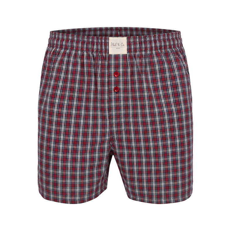 Phil & Co Phil & Co Men's Loose-Fit Boxer Shorts 4-Pack Checkered