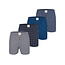 Phil & Co Phil & Co Heren Wijde Boxershorts Mulitpack 4-Pack Donkerblauw