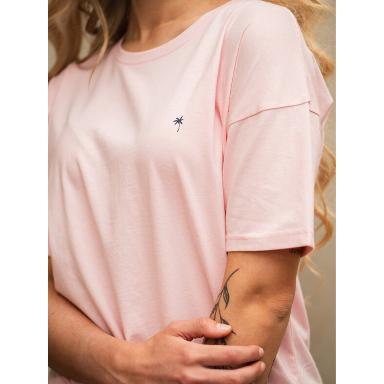 By Louise By Louise Dames Korte Pyjama Set Shortama Roze/Donkerblauw