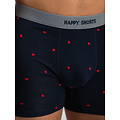 Happy Shorts Happy Shorts Heren Boxershort Hartjes 3-Pack Blauw