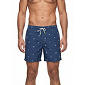 Happy Shorts Happy Shorts Heren Zwemshort Palmbomen Print Donkerblauw