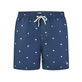Happy Shorts Happy Shorts Heren Zwemshort Palmbomen Print Donkerblauw