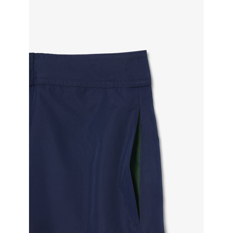 Lacoste Lacoste Heren Boardshort Lange Zwemshort Effen Navy Blauw