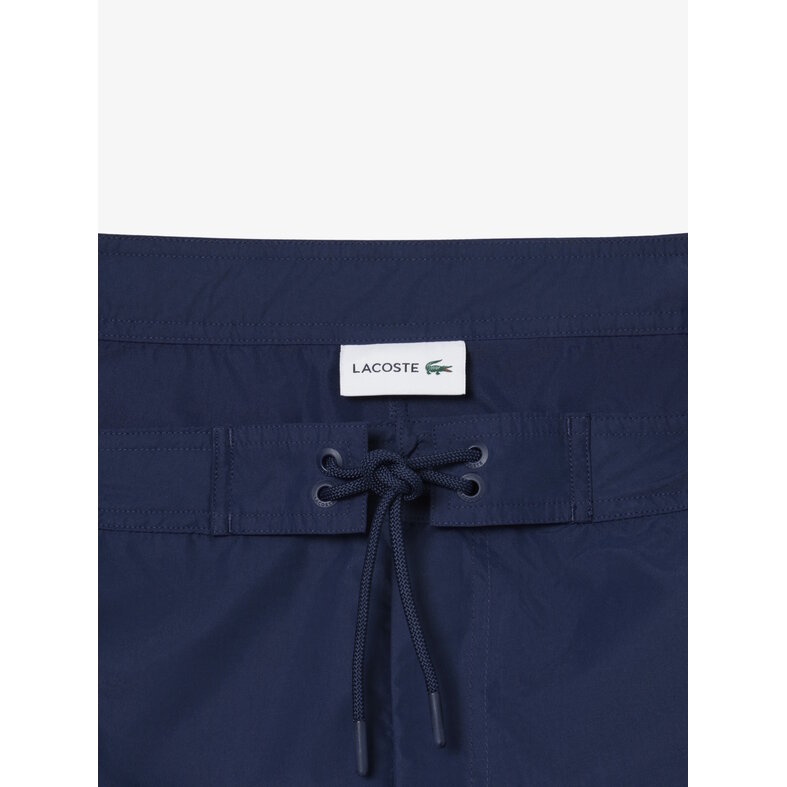 Lacoste Lacoste Heren Boardshort Lange Zwemshort Effen Navy Blauw