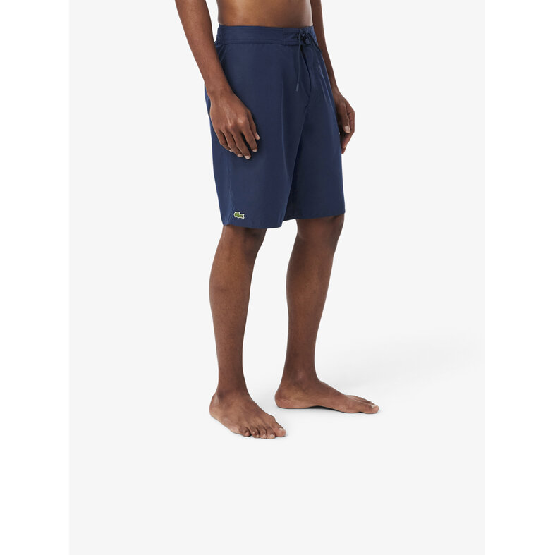 Lacoste Lacoste Heren Boardshort Lange Zwemshort Effen Navy Blauw