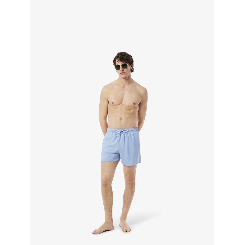 Lacoste Lacoste Heren Zwemshort Effen Blauw
