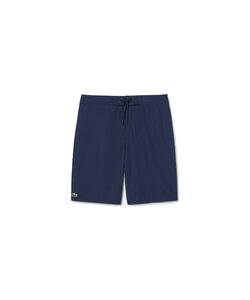 Lacoste Men's Board Shorts Long Swim Shorts Solid Navy Blue
